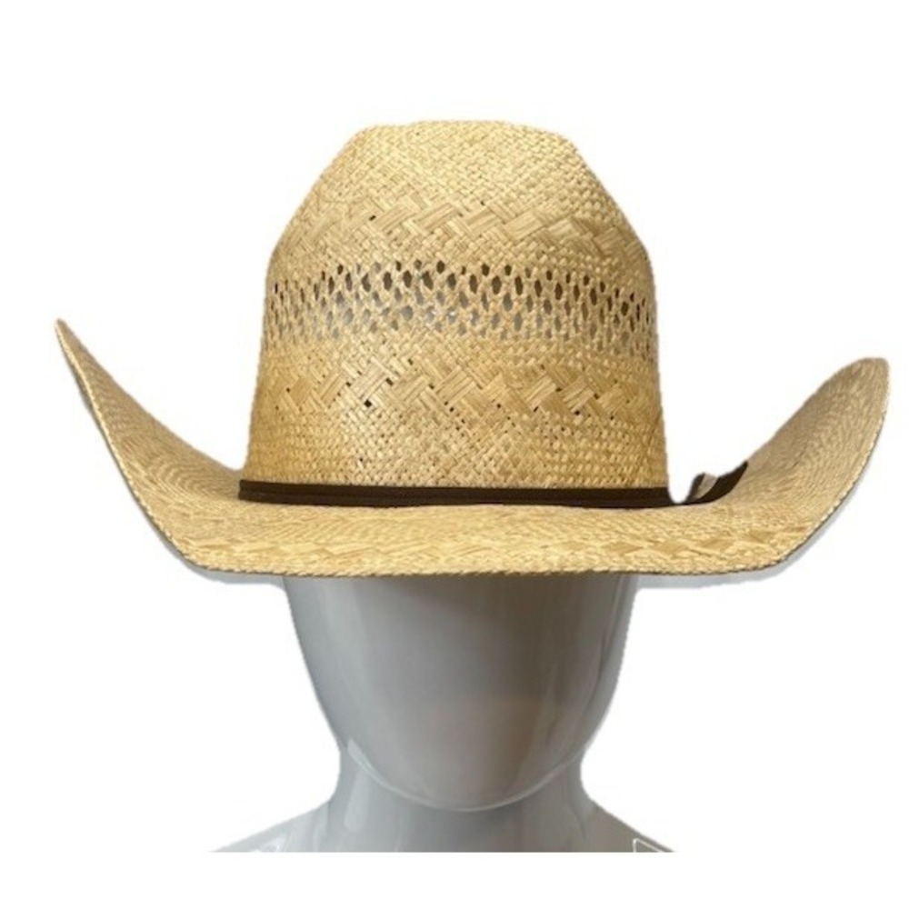 Rodeo King 25X‎ Jute Straw Cowboy Hat 7 1/8 READ